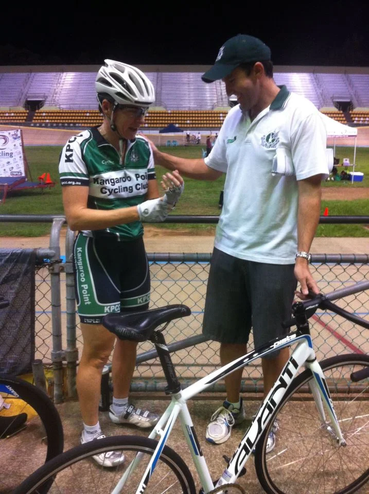 @KangarooPointCC Captain Jacinta is just about to roll on to the track for the 500m Time Trial! #QLDMasters