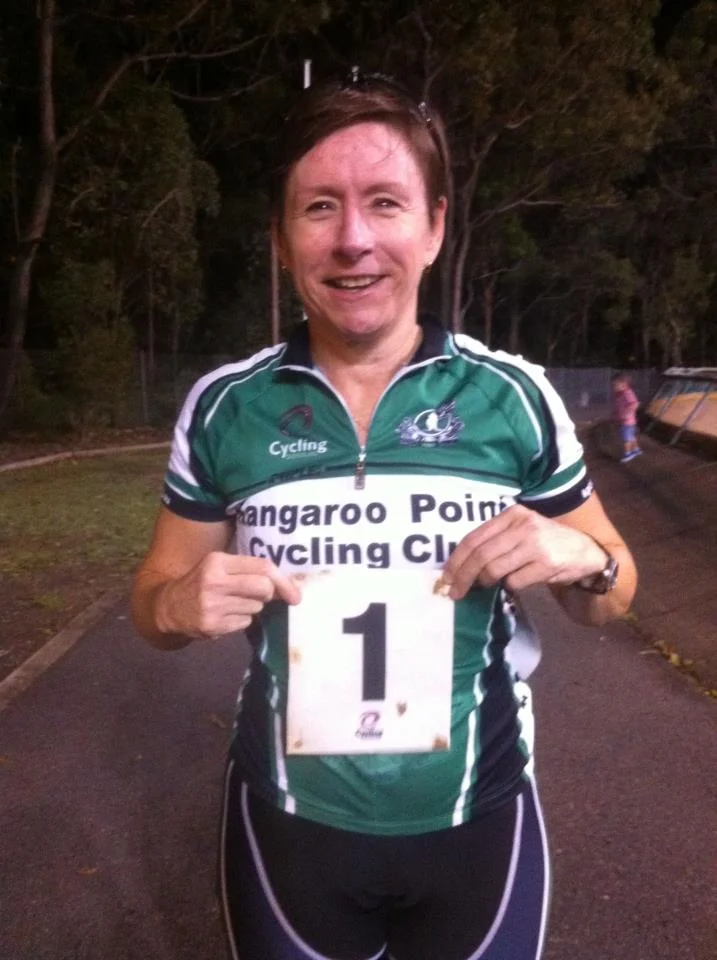 @KangarooPointCC Captain Jacinta with her race number... Number 1 for the State Champ! #QLDMasters