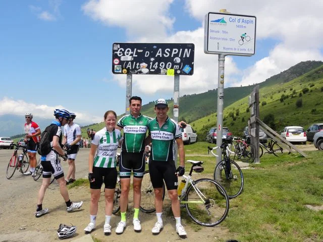 TeamKP summits Col d Aspin at 1490m