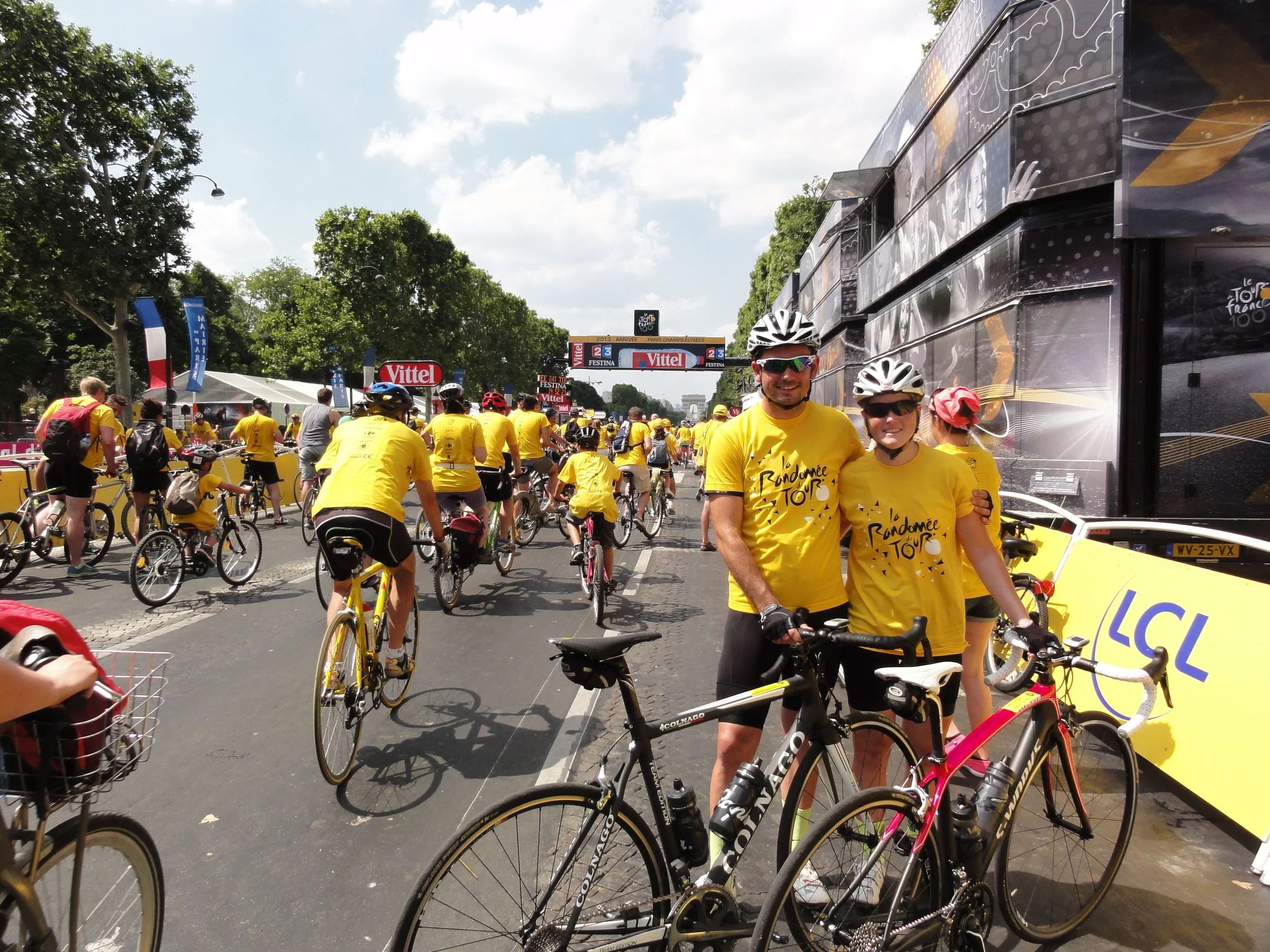 The finish line of the 100th Tour de France - a symbolic end to what had been an incredible 5 weeks in Europe!