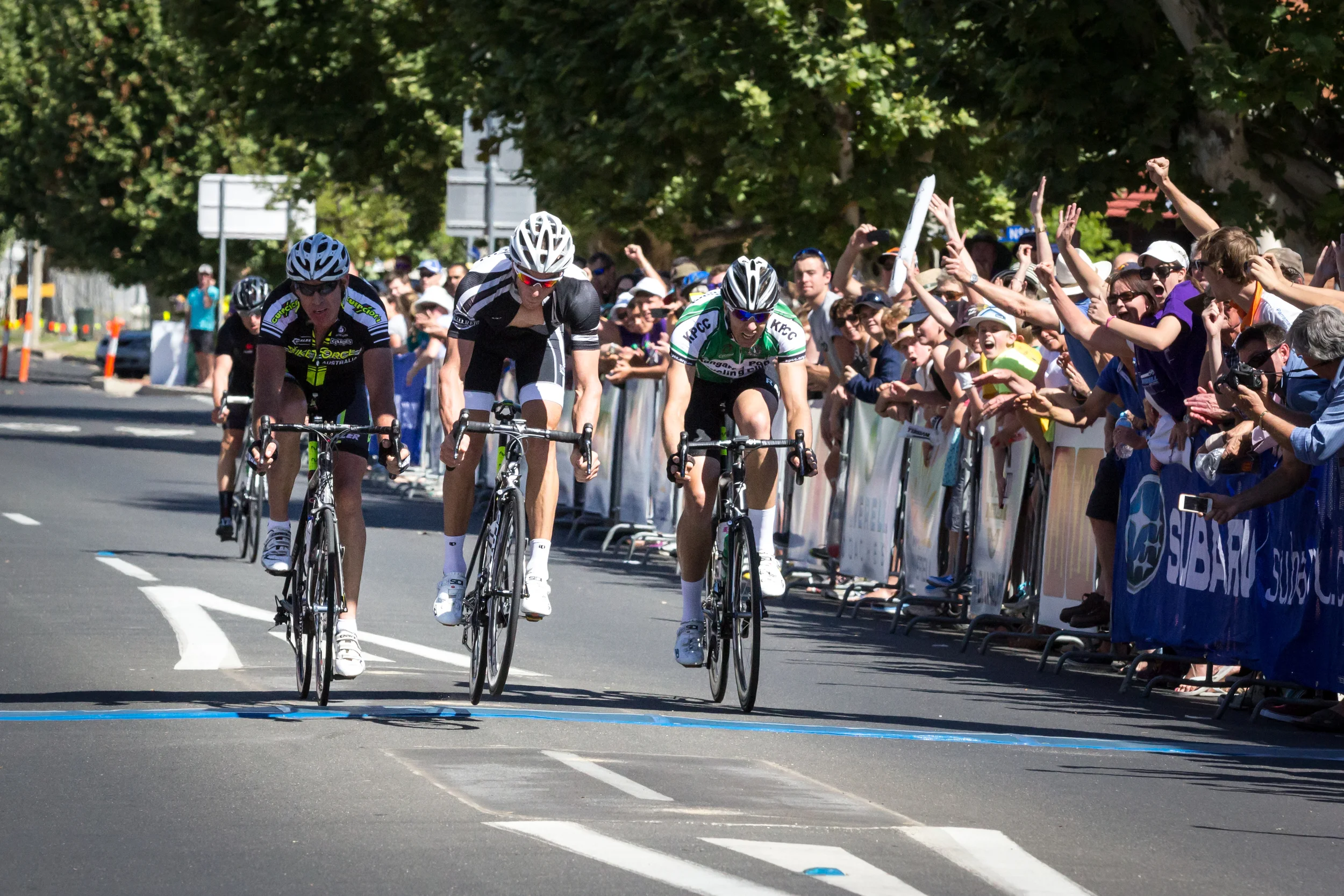 Crossing the finish line in Inverell with seventeen one-hundredths of a second separating 3 places.