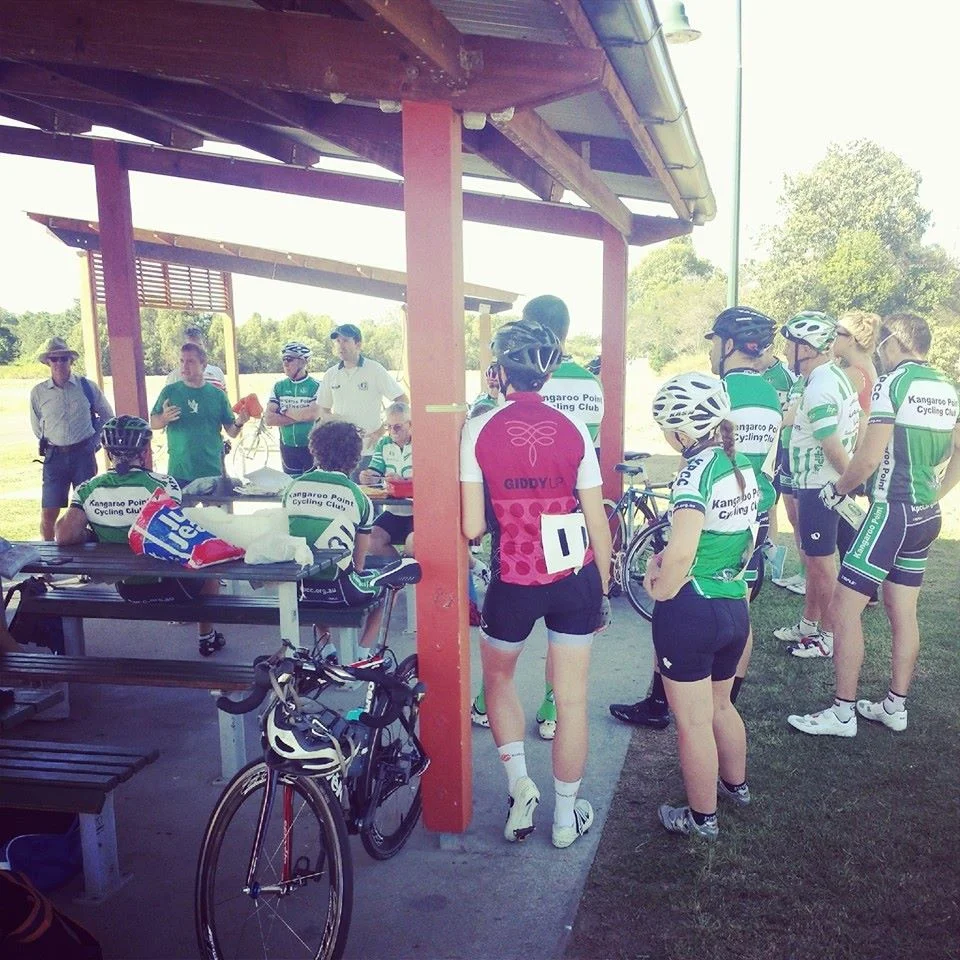 MarkC talks through racing tactics with some of the competitors.