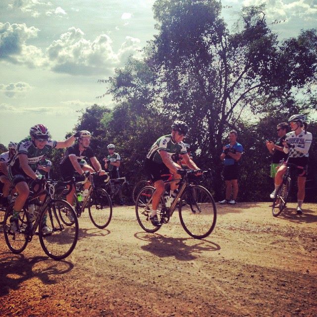 Flanked by the Club, support throughout the day was the key to keeping me on the bike!