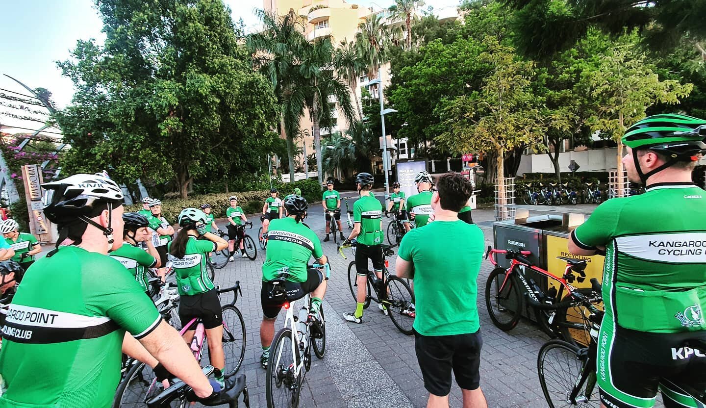 A huge turnout for our KPCC Club Challenge ride to Mt Nebo and Mt Glorious! Congratulations to our members who conquered the mountains for the first time! Kicking goals! #clublife #greenwhiteblack #kangaroopointcc #championsystem #kickinggoals #mount