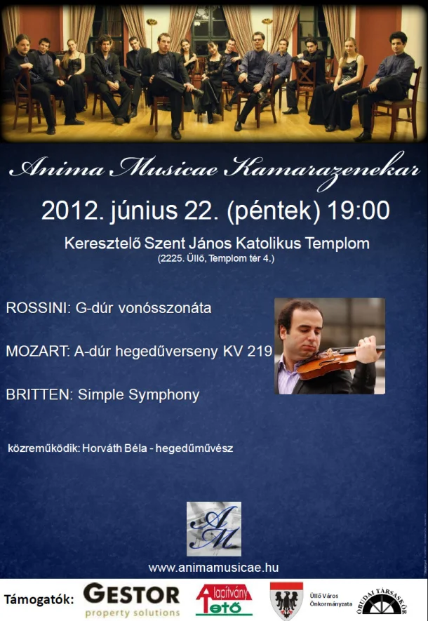 Az Anima Musicae Kamarazenekar üllői hangversenye