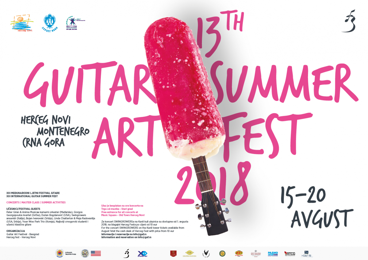 13th Guitar Art Summer Fest Herceg Novi – Ünnepélyes megnyitókoncert<br><sub><i>Girán, Tedesco, Holst, Bartók, Vivaldi és Albeniz művei</i></sub>