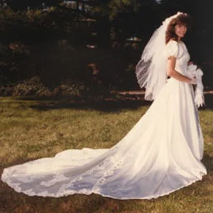 Toni on her wedding day.