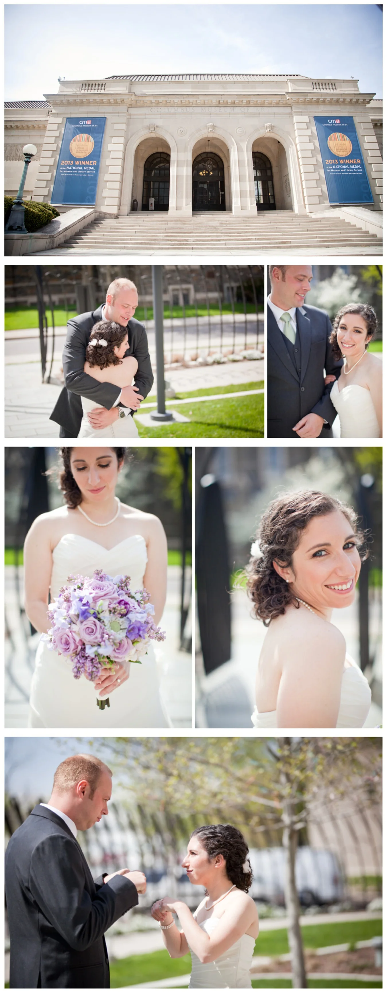 Ann + Tristan opted for a first look ; I trust any couple that fist-pumps before their wedding.