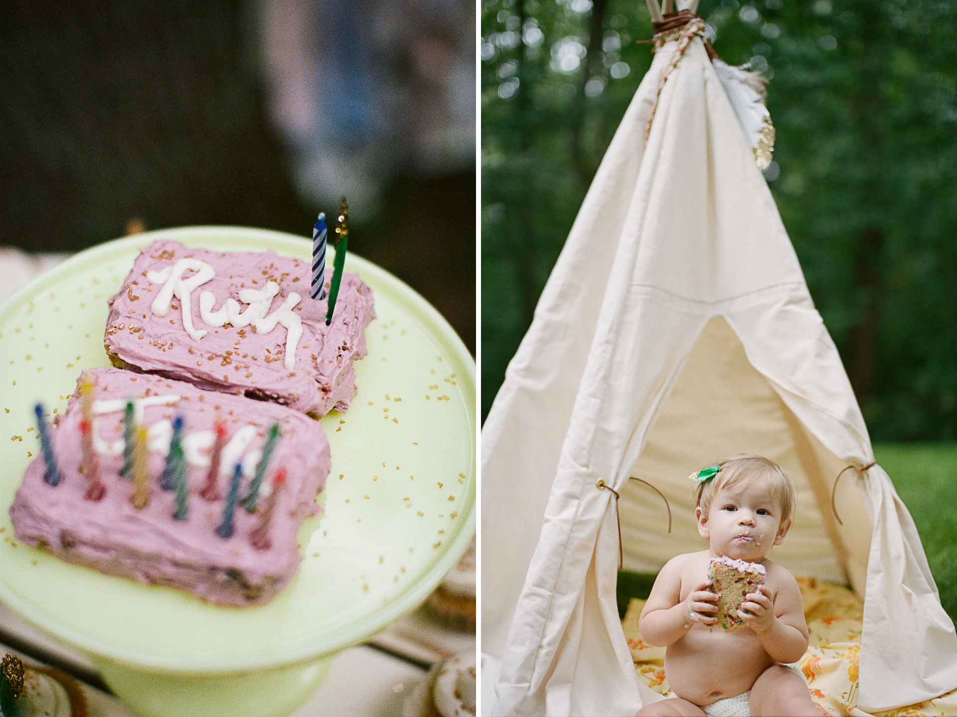 Little Girl's First Birthday Party // Teepee Party