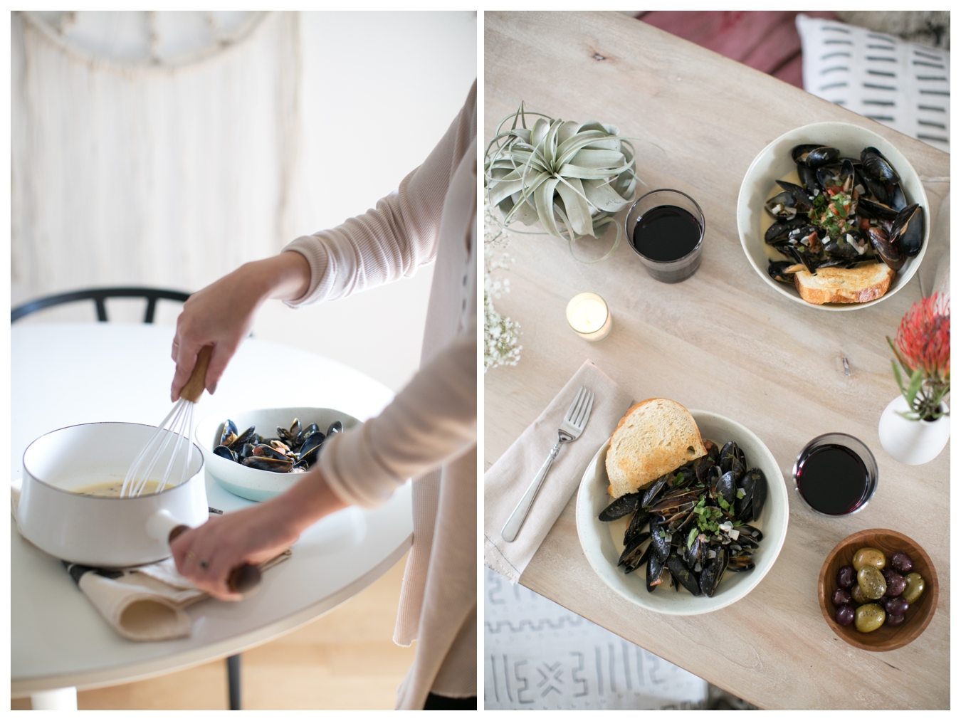 romantic meal at home | lily glass for almost makes perfect