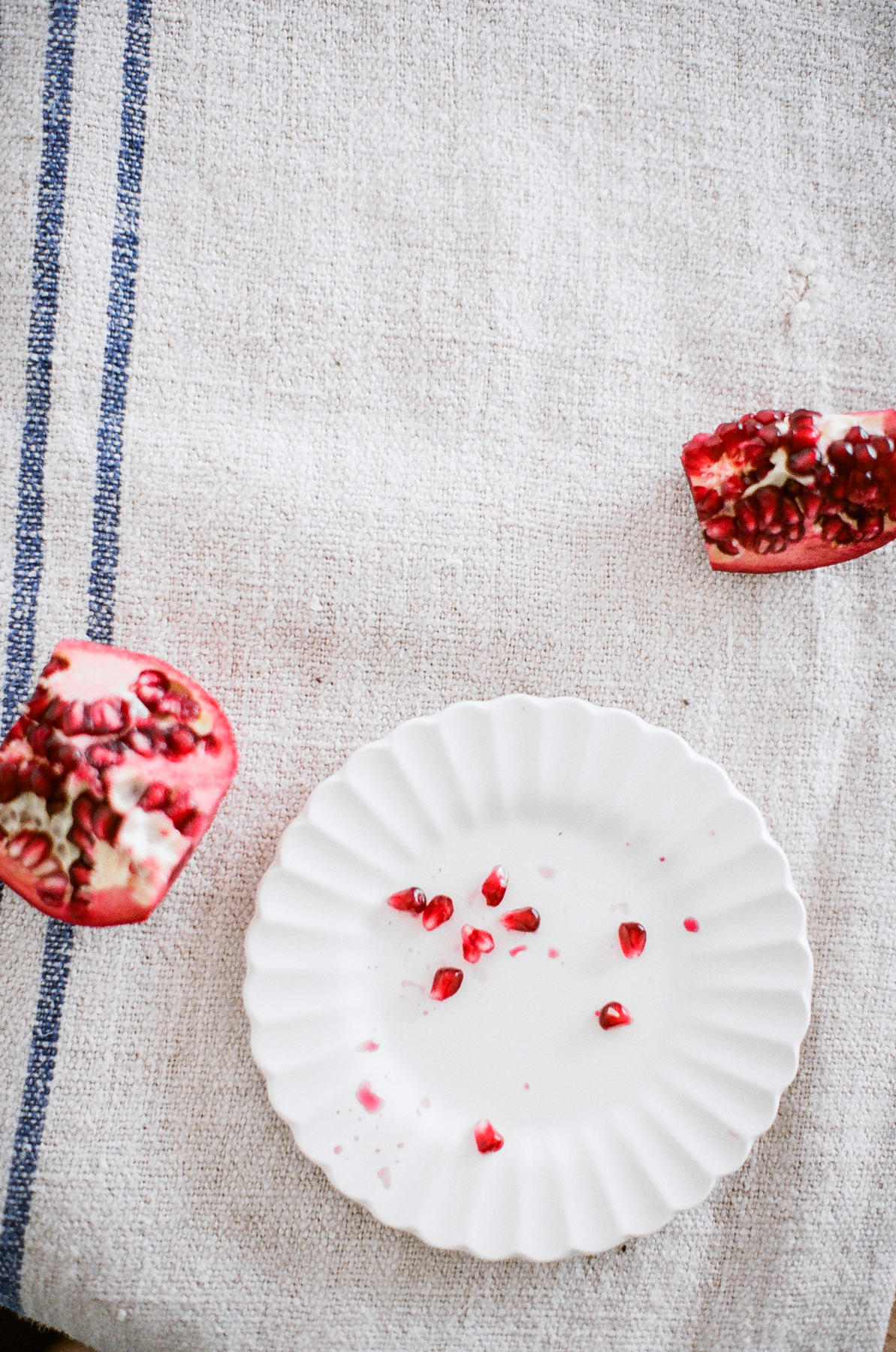 pomegranate green tea chia drink for ginger & birch