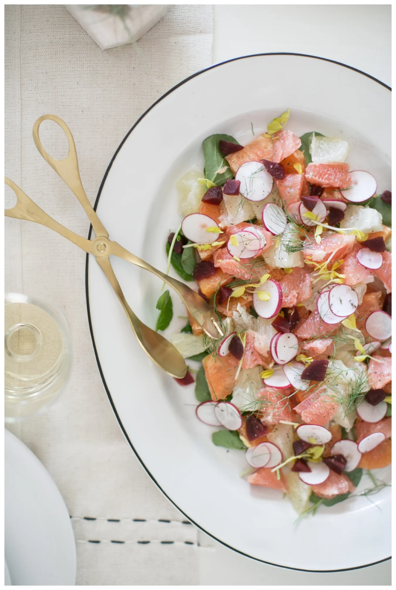 lily glass for Almost Makes Perfect | Spring salad
