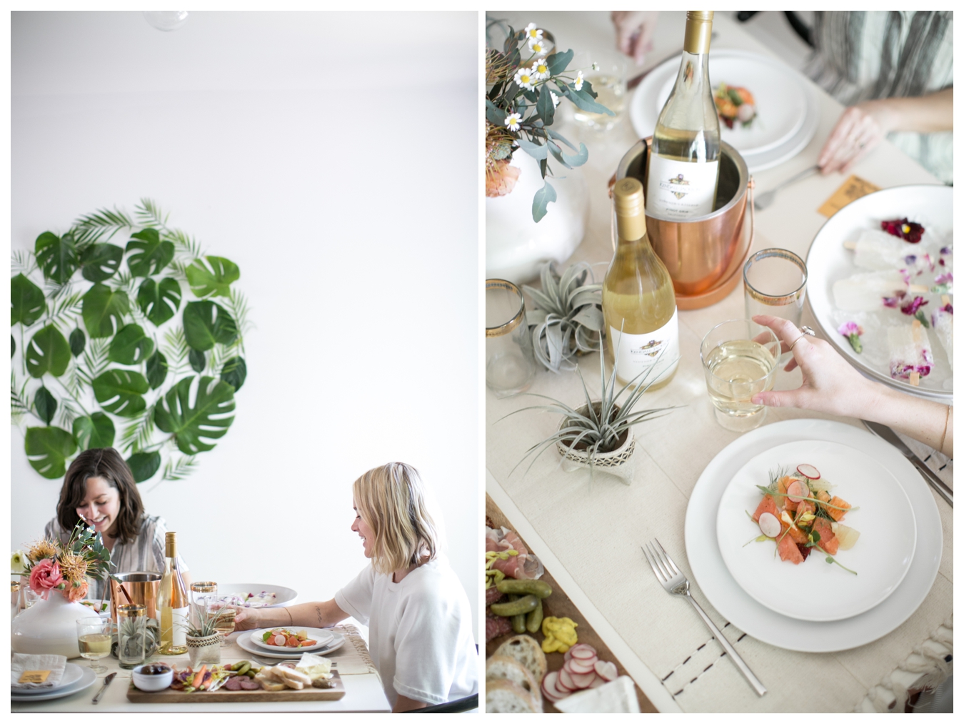 lily glass for Almost Makes Perfect | Spring table setting