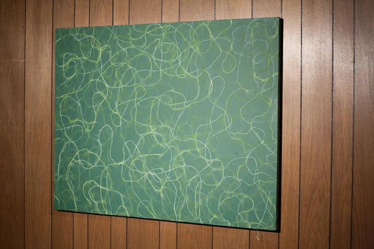 Jack Greer I Will Not 2011 Chalk and chalkboard paint on canvas 52 x 41 inches