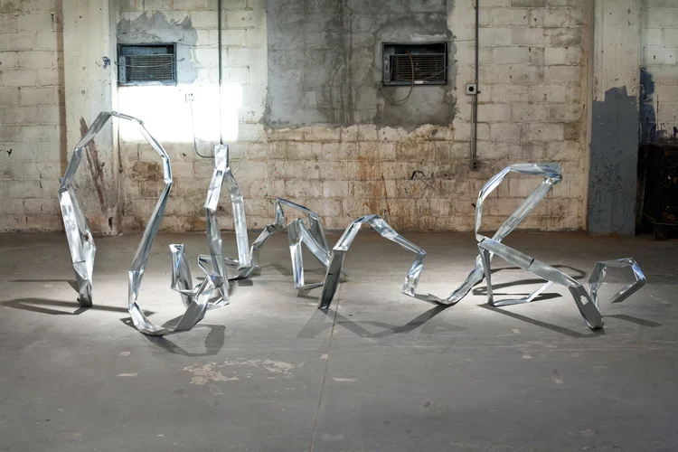 Dylan Lynch Bender Bending Rodriguez 2011 Aluminum 96 x 156 x 57 inches