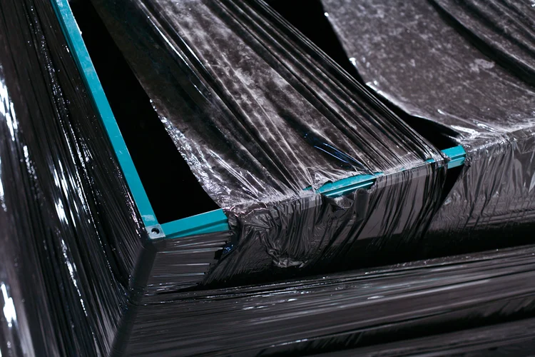 Isaac Brest On One (Detail) 2011 Green house frame and UV resistant plastic wrap 97 x 93 x 87.5 inches