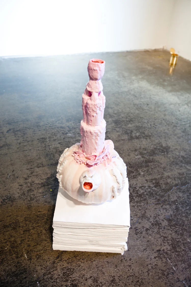 Alex Da CorteCasual Luxury2009Plaster, enamel, plastic, rubber, silk flowers, pins, and wax31 x 11 x 12 inches