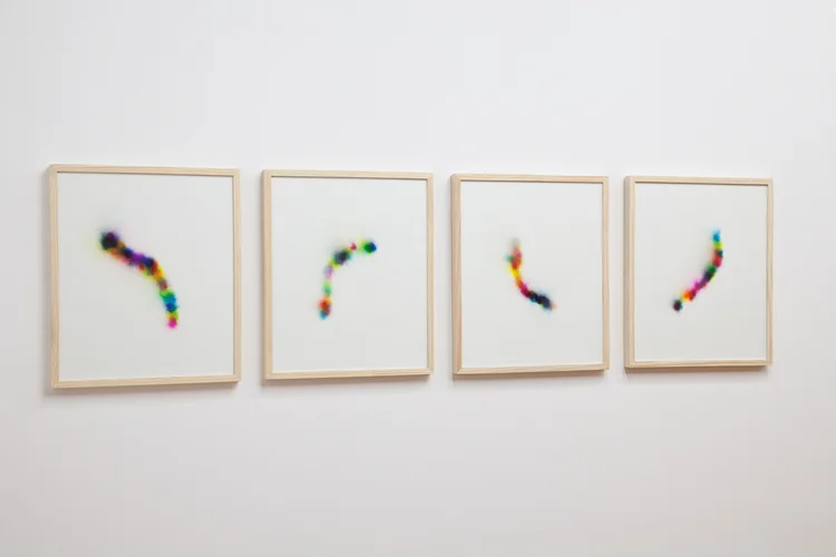 (left to right) Going Up, Going Away, Going Down, Going There 2012 Ink on paper 23 1/2 x 19 1/2 inches each