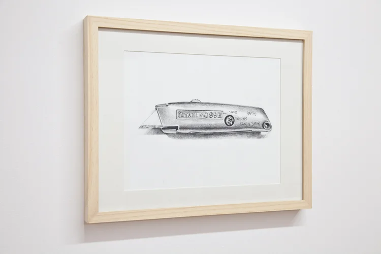 Objects at Work: Stanley Exacto Knife 2012 Pencil on paper 11 x 14 inches