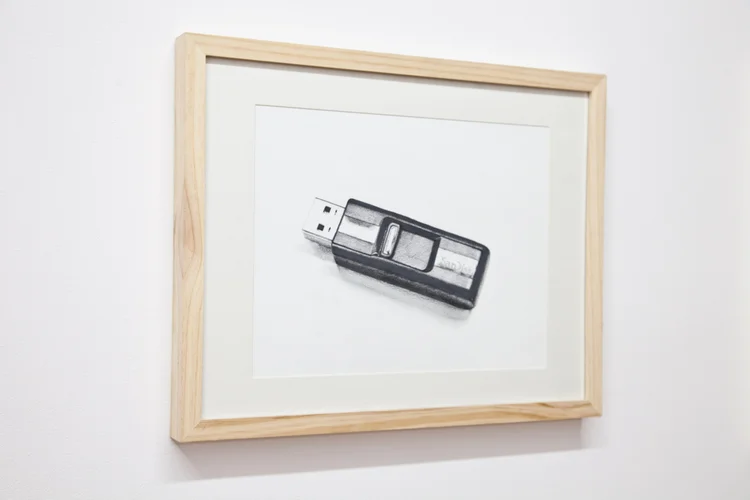 Objects at Work: SanDisk Jump Drive 2012 Pencil on paper 11 x 14 inches
