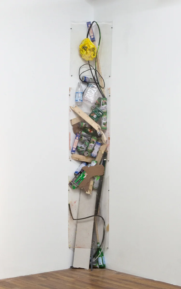 Even This Could Be Yours 2011 Plexiglass and studio debris 18 x 12 x 108 inches