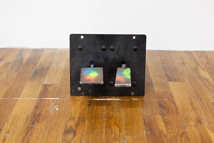 Lead Foot 2011 Enamel on arcade game pedals 10 x 10 x 8 inches