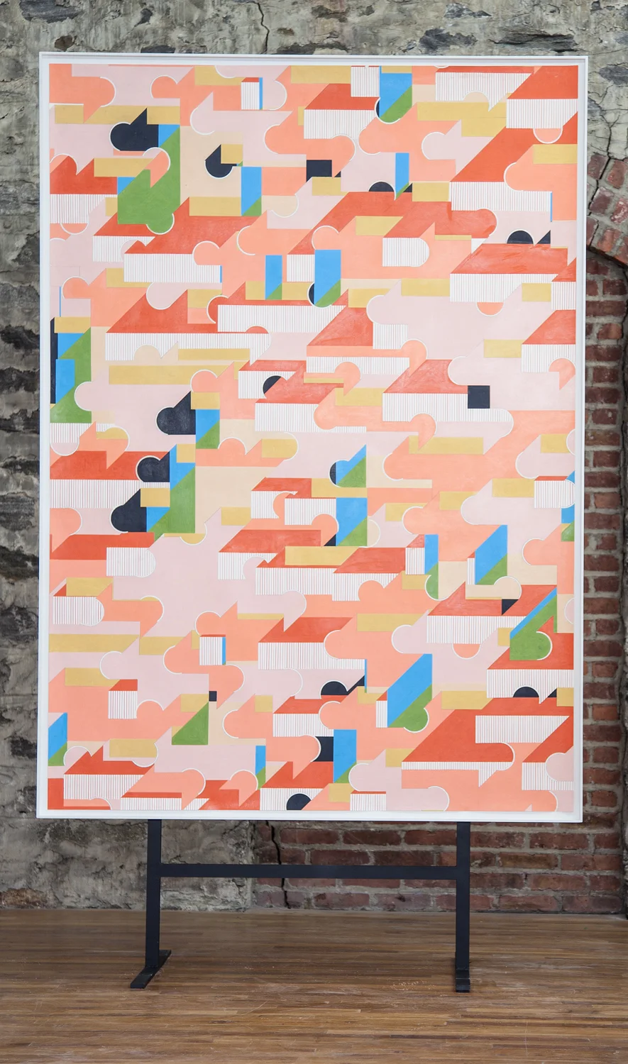 The Wire Season 1-4 2013 Colored pencil on paper and artist frame 84 1/2 x 60 1/2 inches