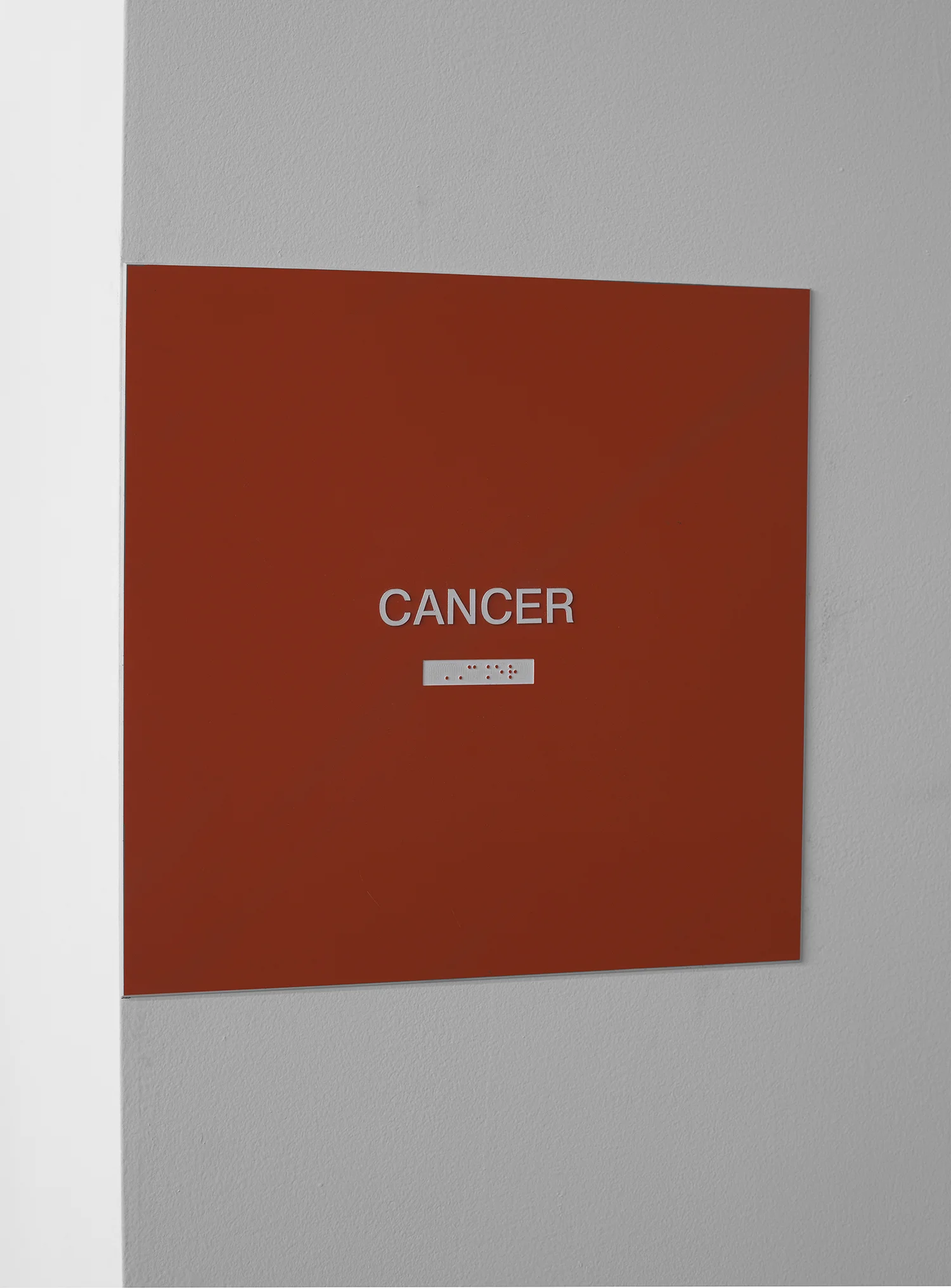 Match Made in Heaven (Cancer) 2013 Plastic sign and brail 12 x 12 inches