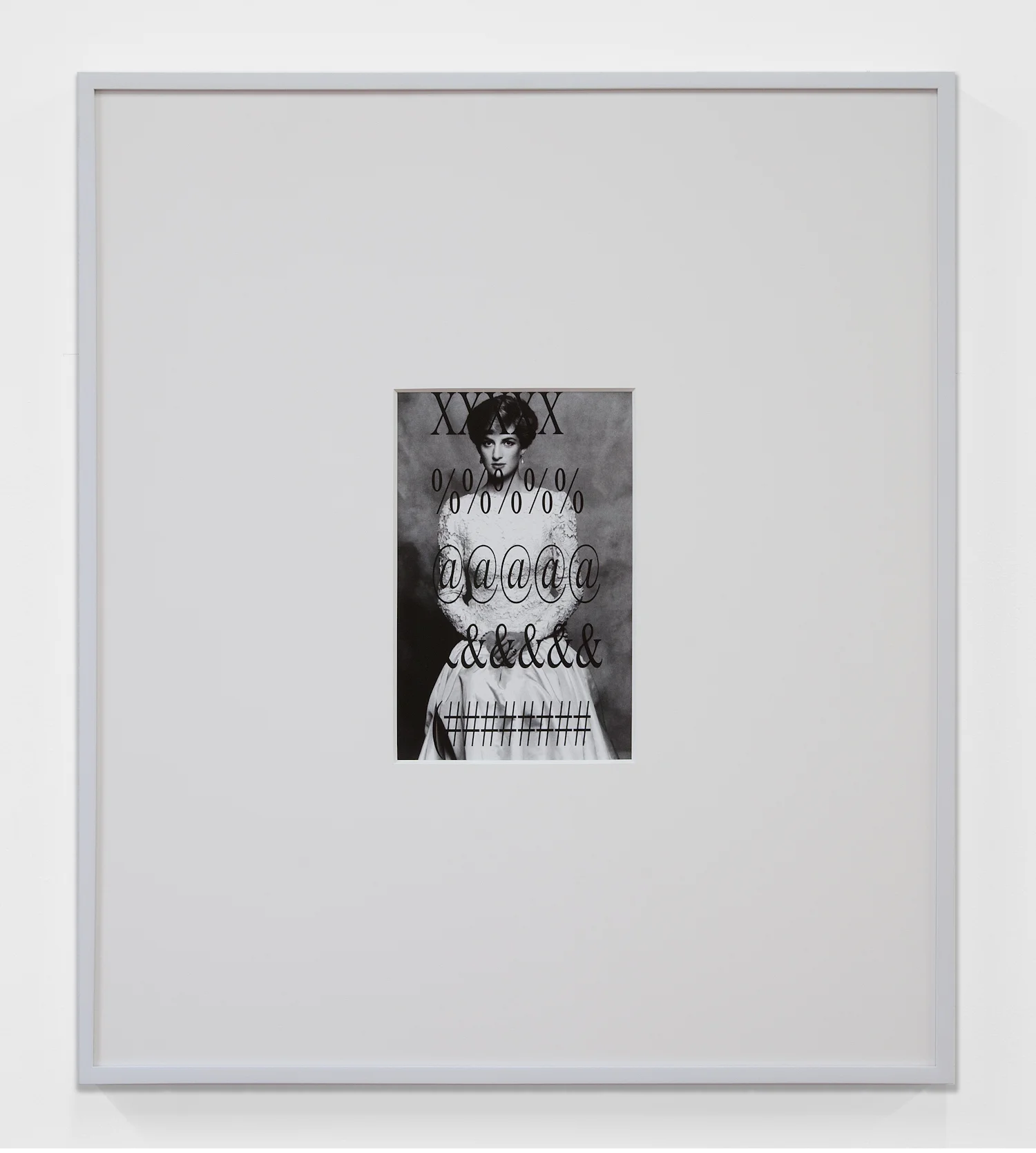 Louis Eisner XXXXX%%%%%@@@@@&&&&&##### 2013 Inkjet print in unique artist frame 29 x 25 inches