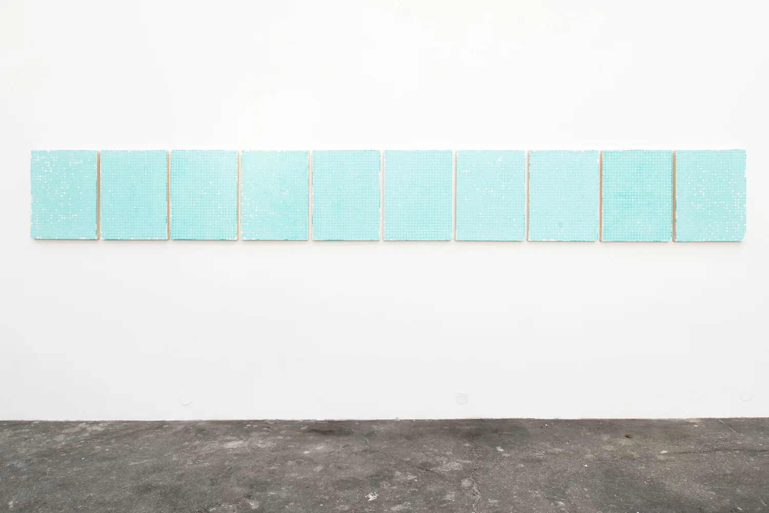 Nick Darmstaedter Diane 2013 Oxidized copper on canvas 193 x 24 inches