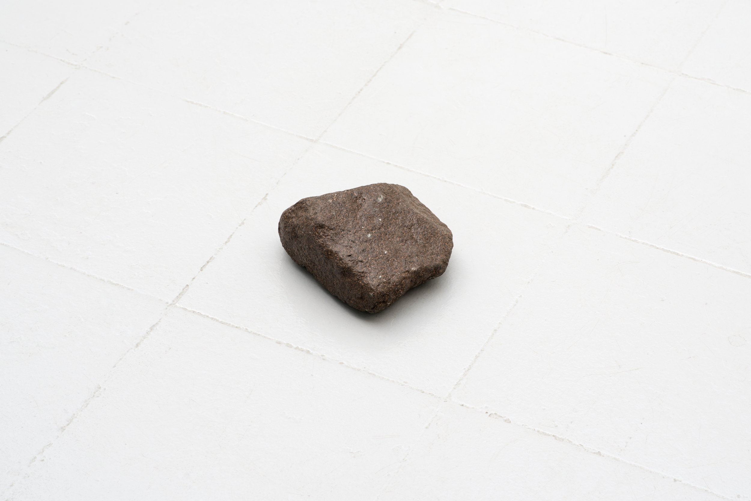 Brendan Lynch Dwayne Johnson 2013 Found rock and stone texture finish Dimensions variable 