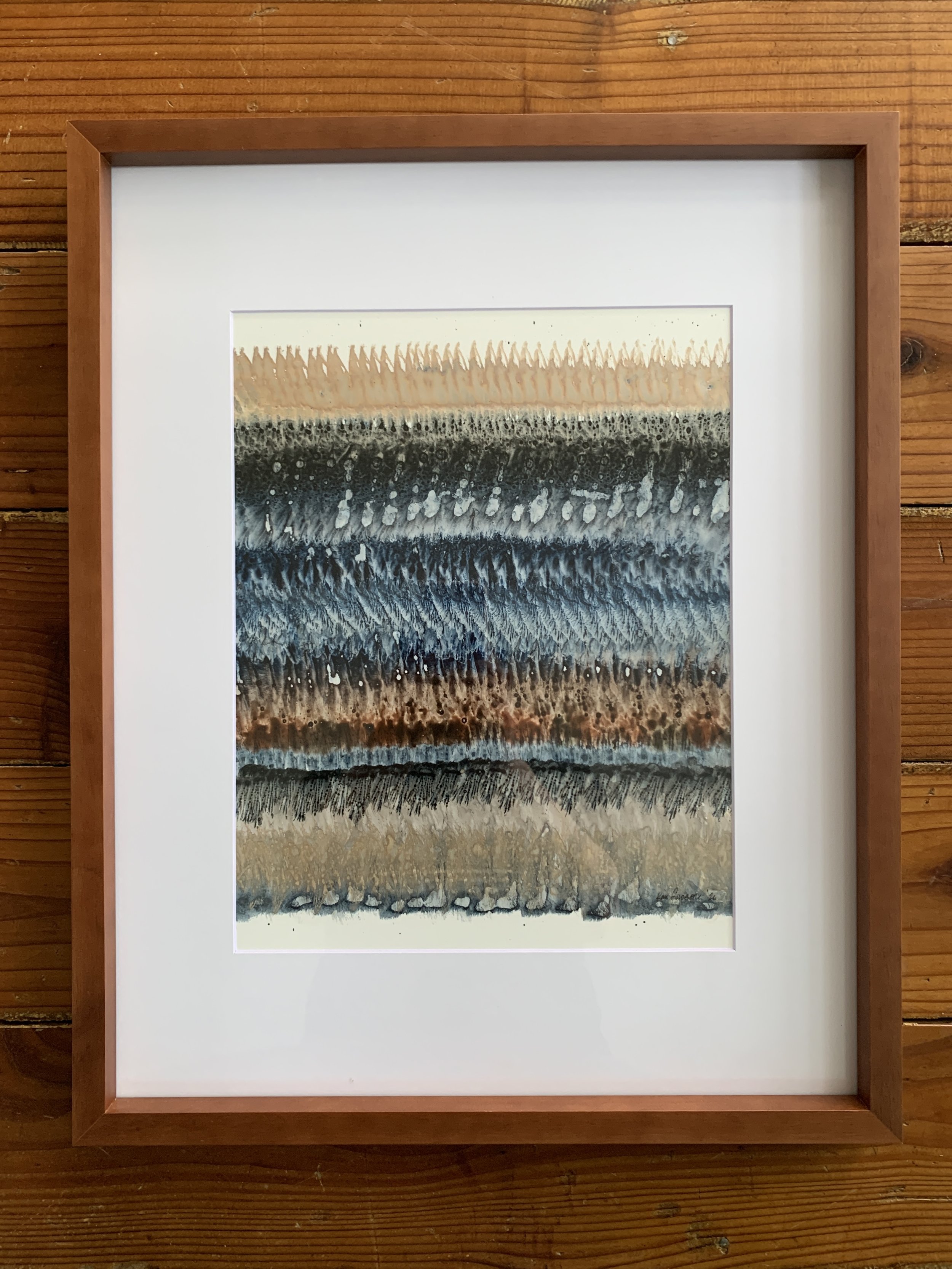 NoClearEnding_Unititled (blues,browns)_16x20_framed_2026_KimGoldberg.jpg