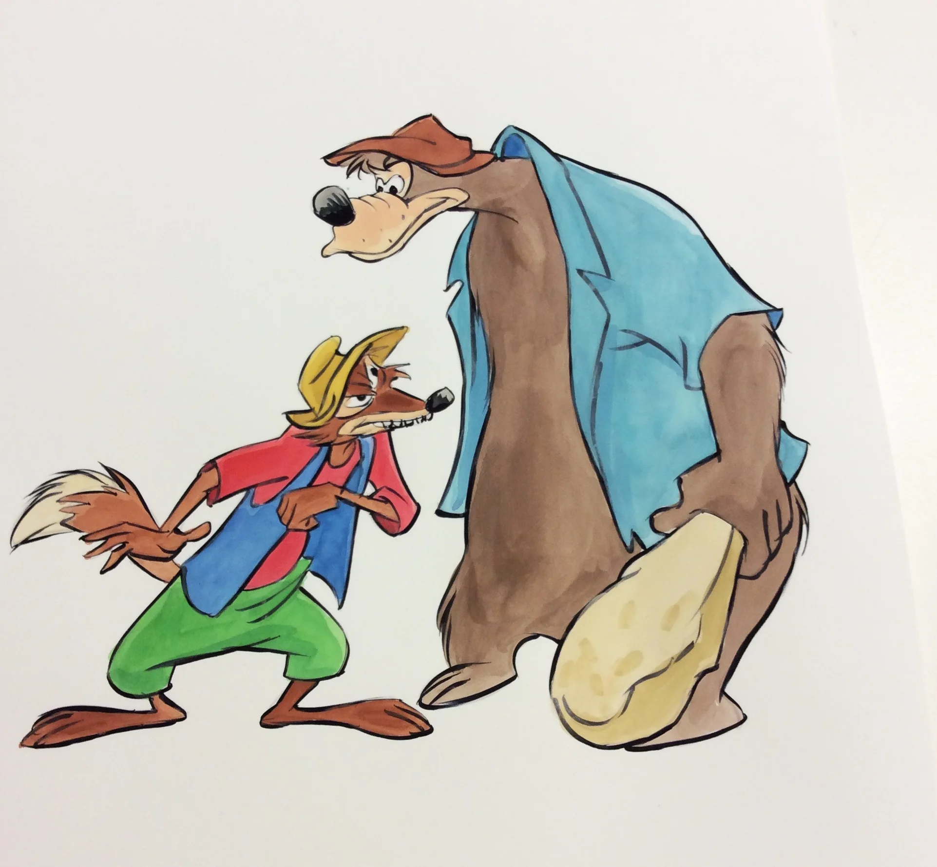 Two of the funniest characters ever created. Voices provided by James Baskett, Johnny Lee and Nick Stewart. They're all black actors, by the way.