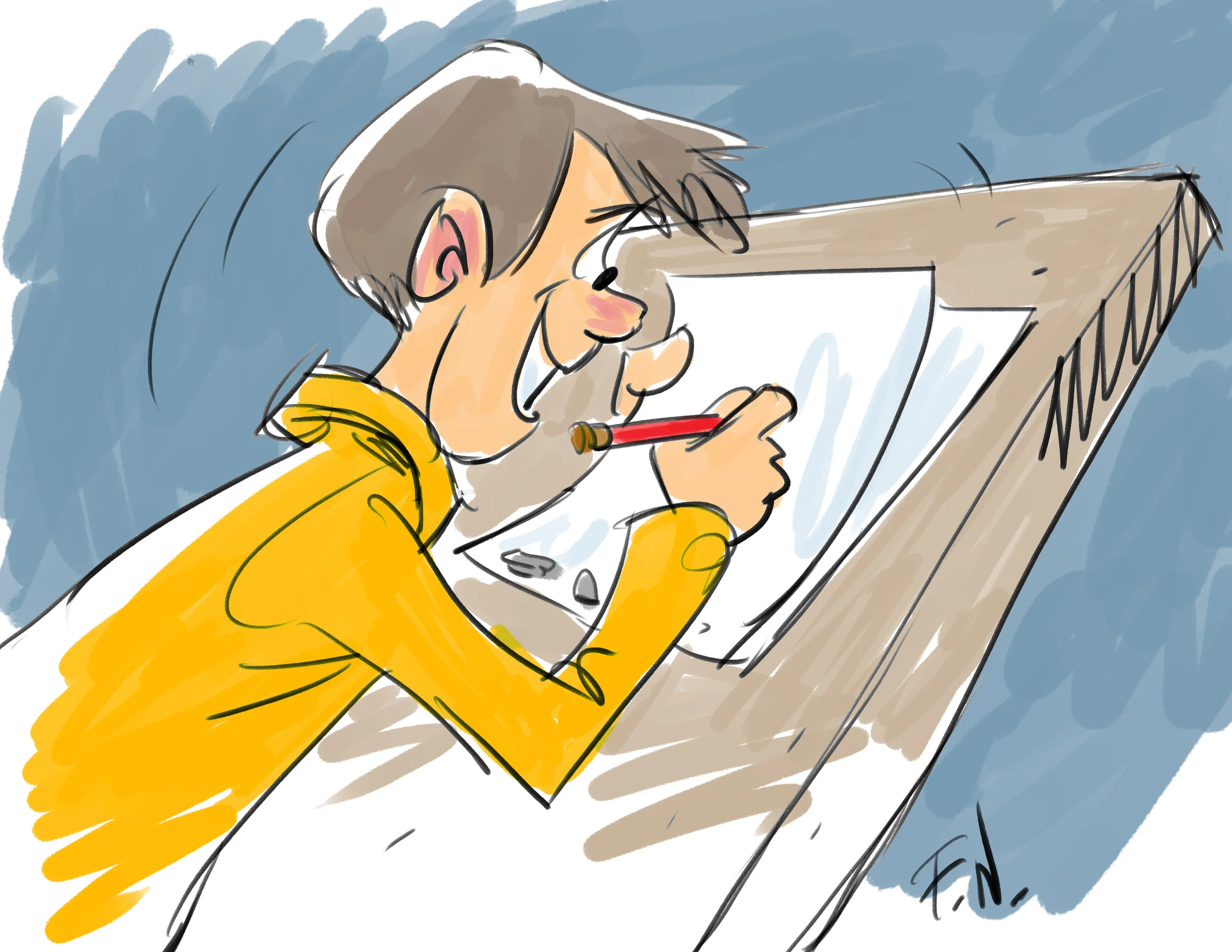The Animator. He’ll soon see his animation come alive on the pencil test.