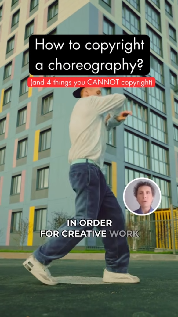 How to copyright a choreography? (And 4 things you cannot copyright)