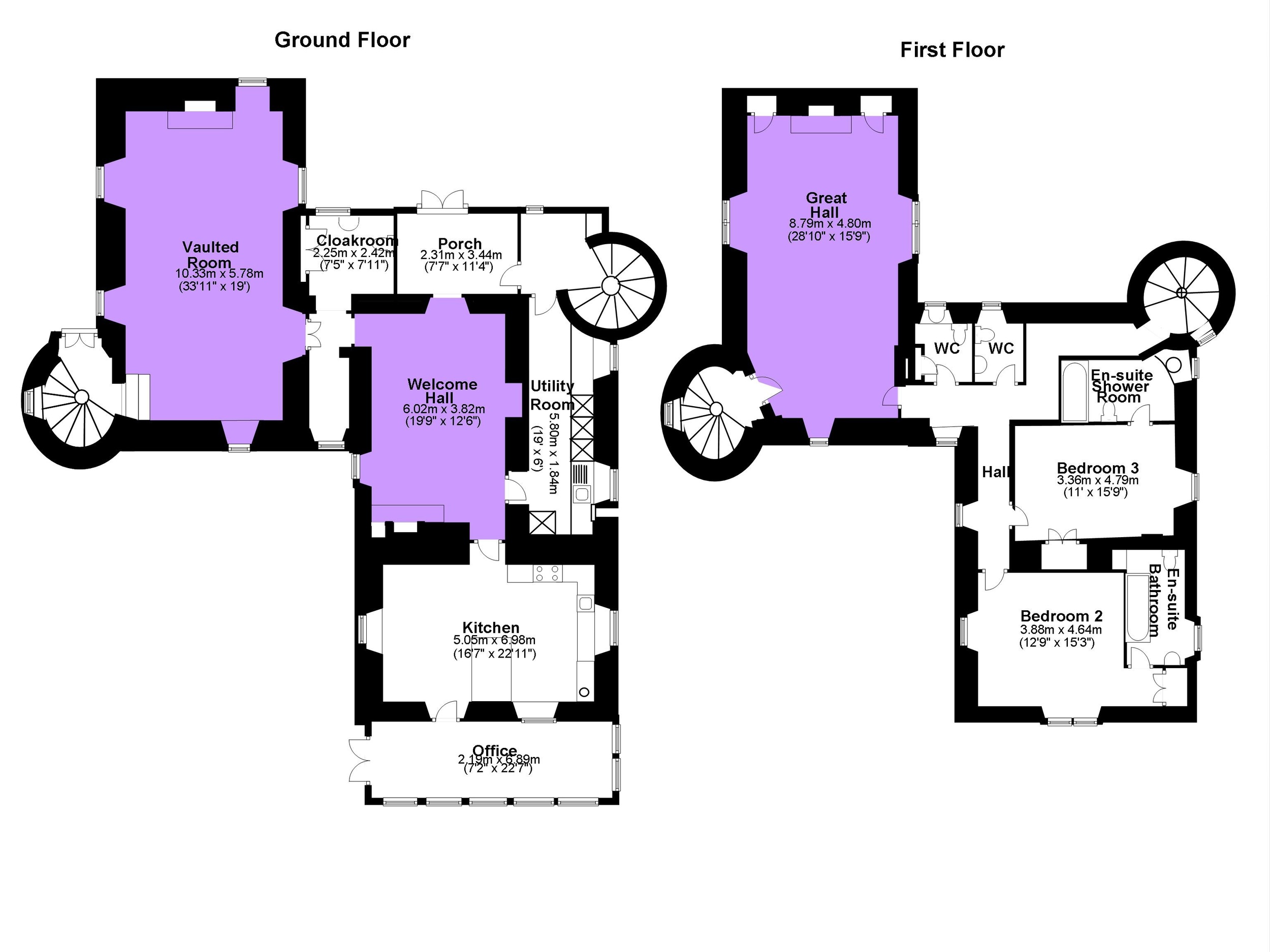 Floor Plans Wedding Plans Duchray Castle