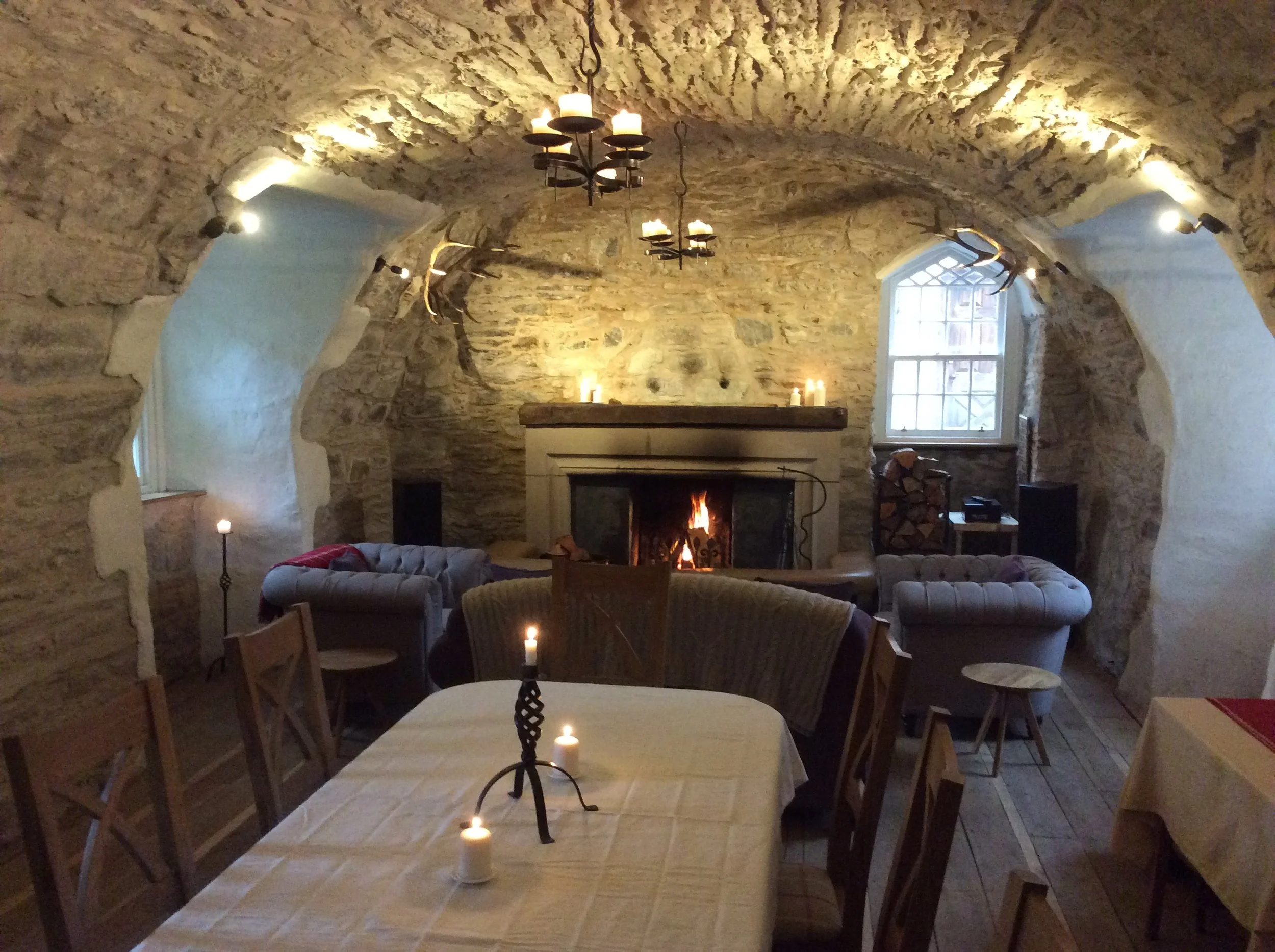 Vaulted  dining room