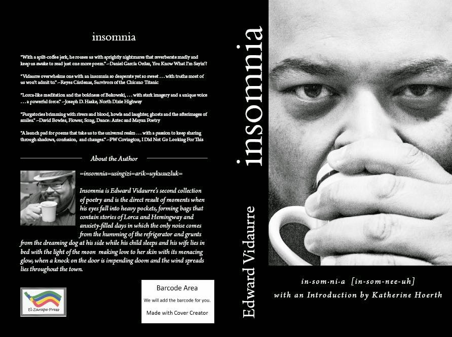 The cover to Edward's book - published by El Zarape Press in the RGV!