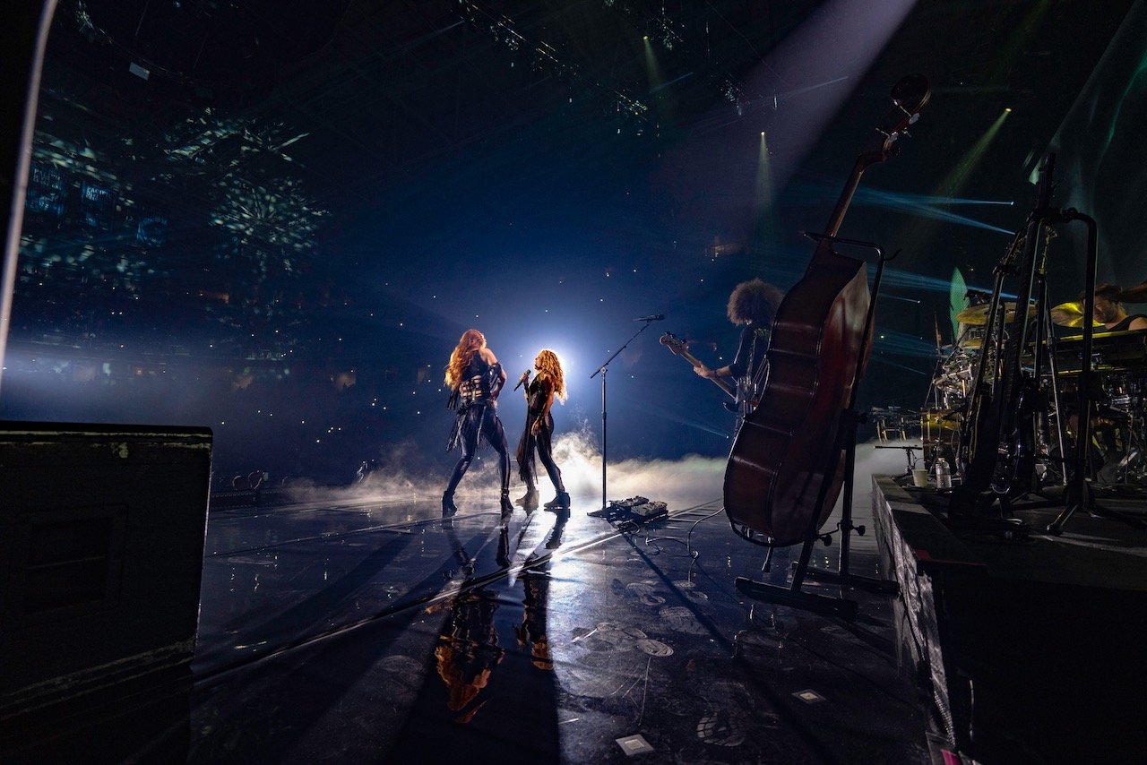 Shakira on stage.
