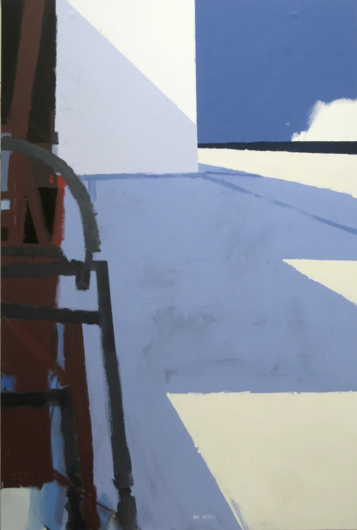 Sizewell Beach - White Shed and Shadows 4