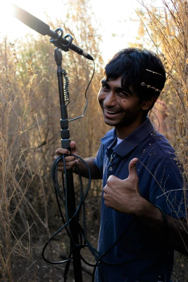 Smiles's can do attitude at work while he runs sound!