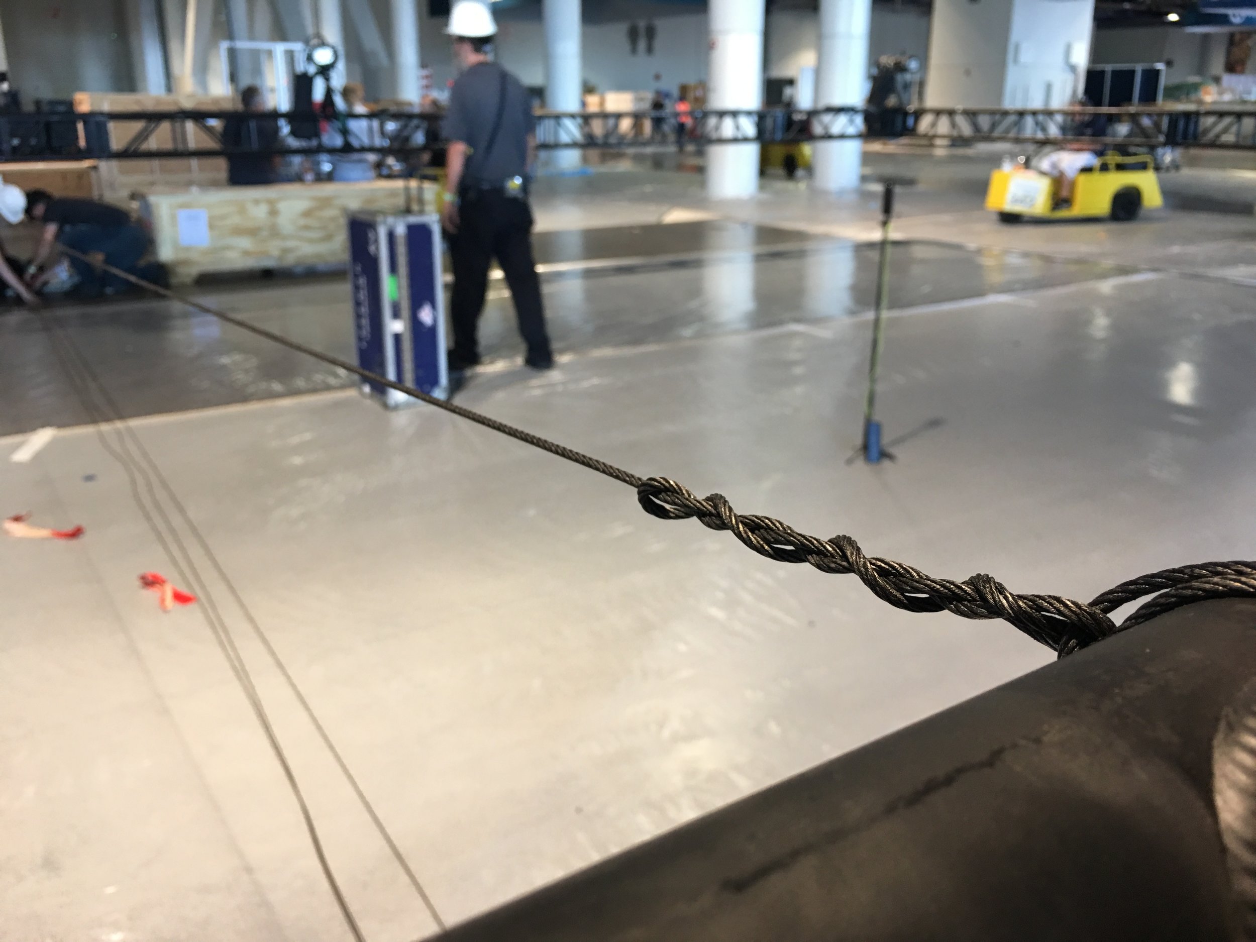 Cable connections.