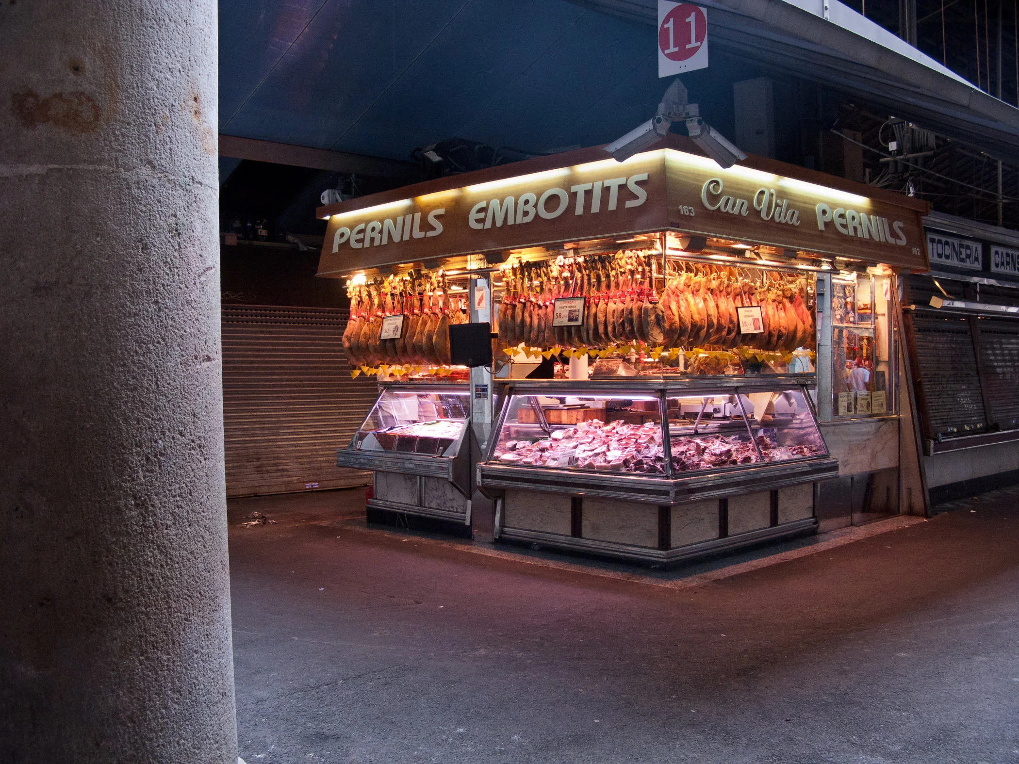 Barcelona, Mercat de la Boqueria, Ham Palace