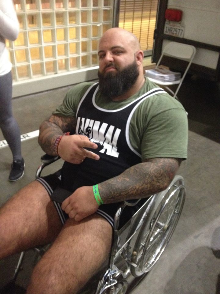 Another guy in a wheelchair, but this time Crossfit didn't put him there.