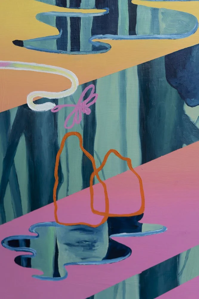  A Buzzing Over Still Waters (Detail) 