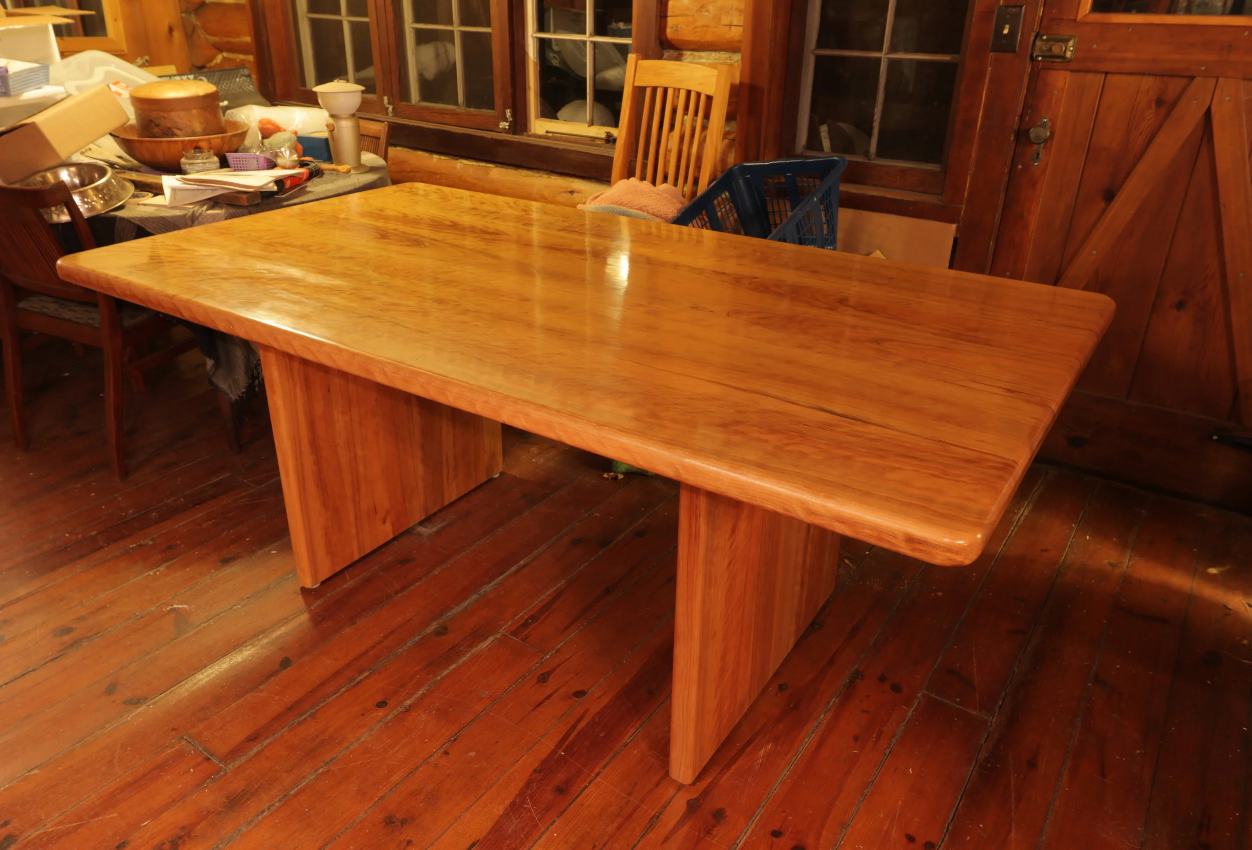cherry table for log cabin