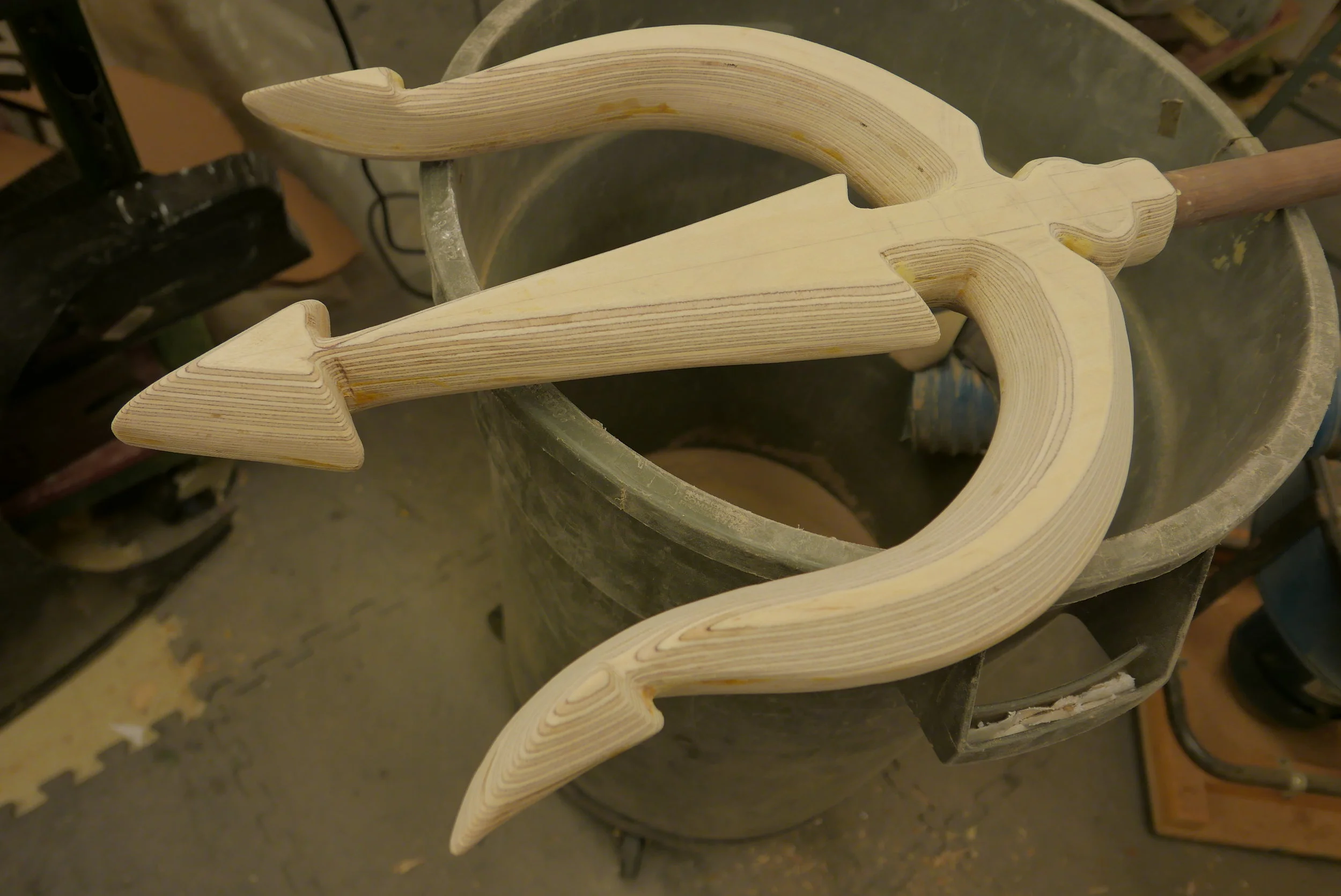 Neptune's trident in progress.JPG