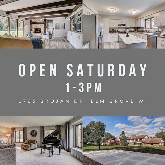 Looking for a home in Elm Grove WI. stop by my new listing this Saturday 9/21 1-3pm to check out this updated 5 BR 2.5BA W/ 3 Car GA. On 1+ac lot w/new Full BBall court. MLS# 1658968 www.davideyriseteam.com #elmgrove #luxuryhomes #familysize #hoopsdr