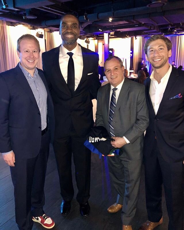 At the NBA AllStar Alumni event last night in #Chicago with good friends and business partners @coach_gandy @aaronzack21 and #TerryYormarkiii