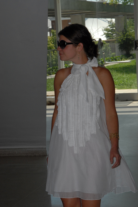 Volunteer Tutor Jessica Hendricks is ready for the runway.